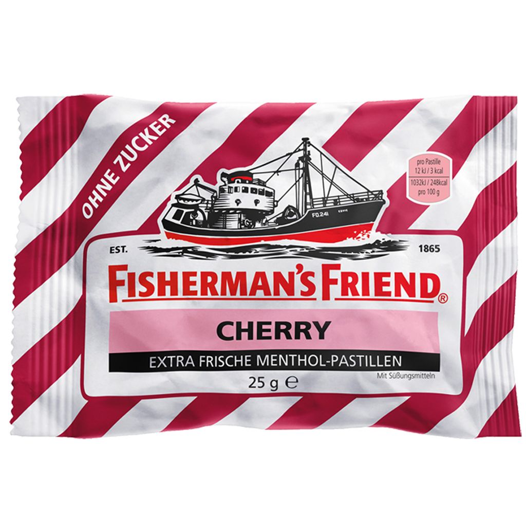 Fishermans Friend Cherry pastilles fraîches au menthol sans Image du produit 