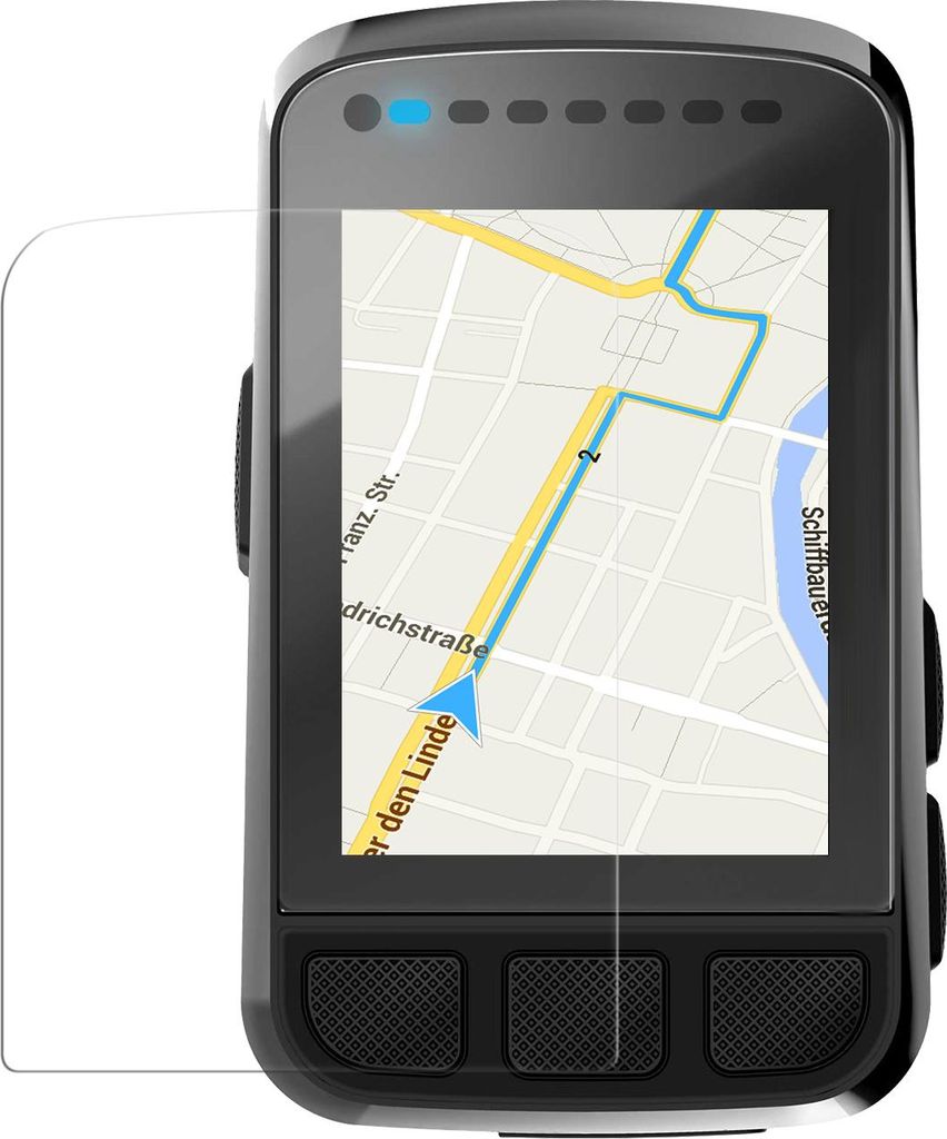 kwmobile 2x Fahrrad GPS Schutzfolie kompatibel mit Wahoo Elemnt Bolt V2 Folie - Set Displayschutzfolie für Bike GPS Computer - transparenter