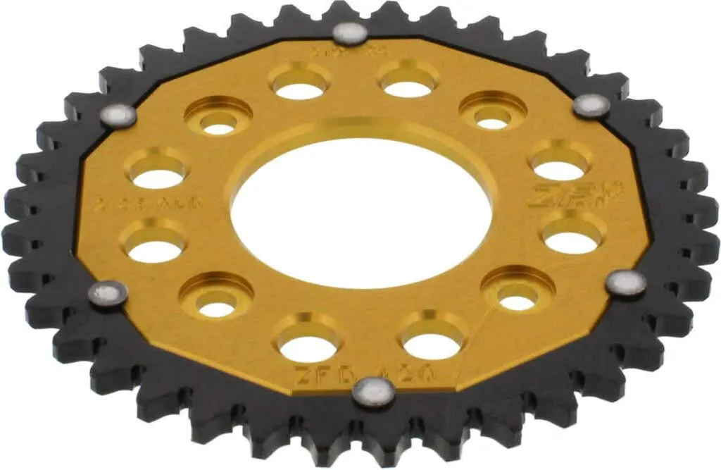 Pignon ZF 38 dents pas 420 Gold : fini l'usure rapide sur Honda