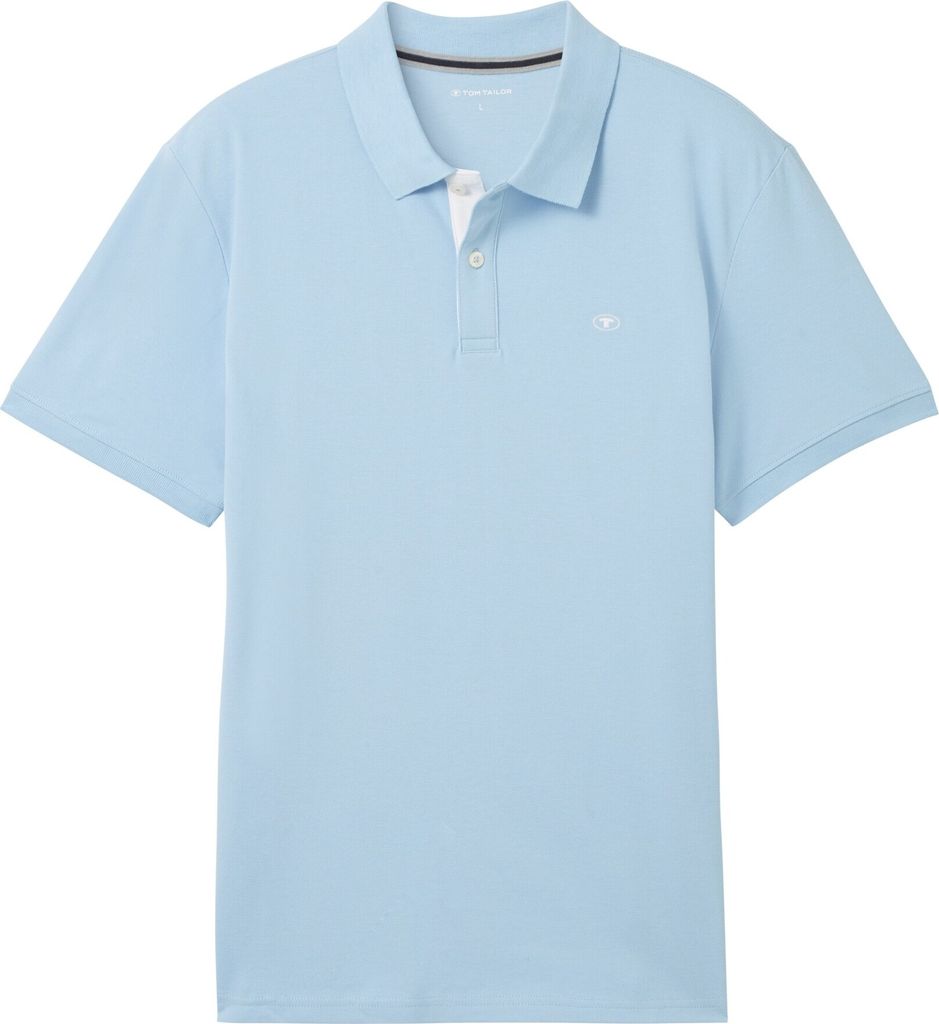 TOM TAILOR Polo Shirt mit Logostickerei BASIC POLO WITH CONTRAST Größe: XXL