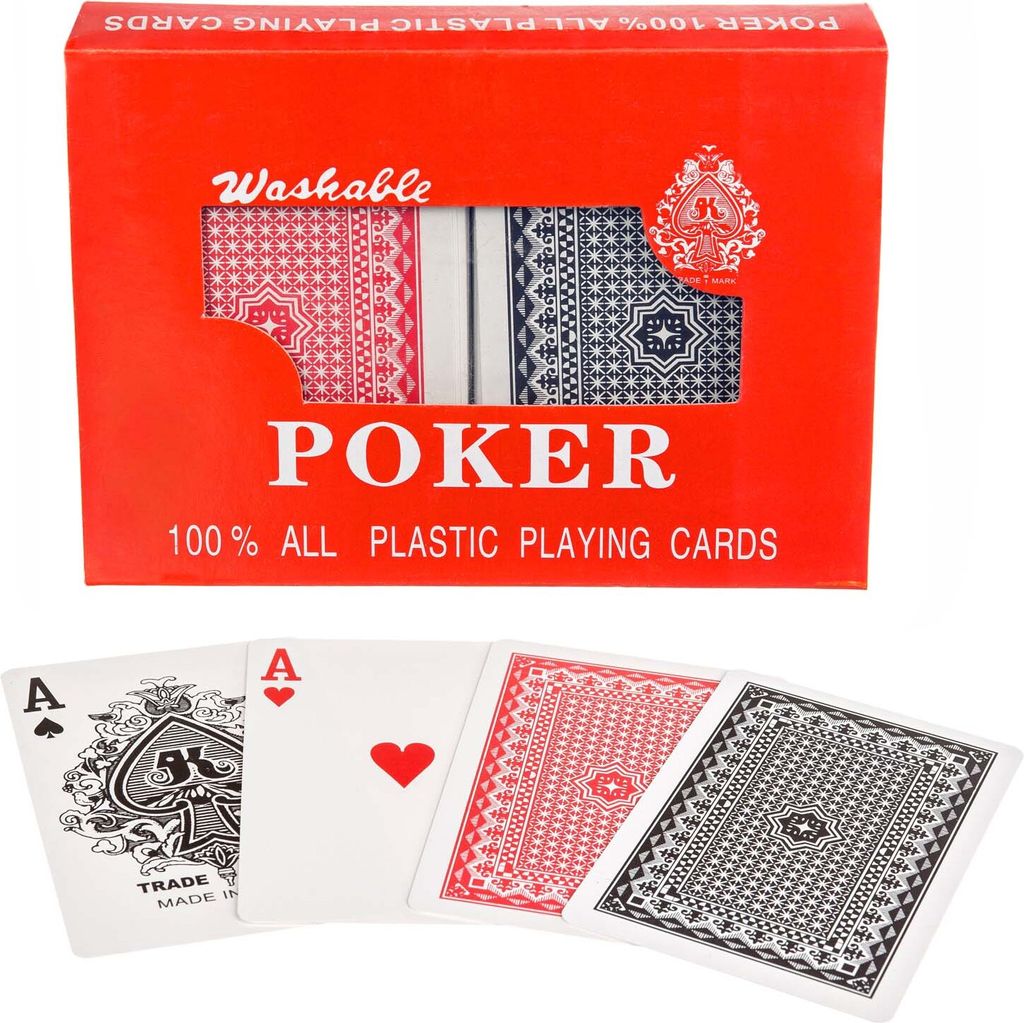 Plastik Pokerkarten 2er Deck