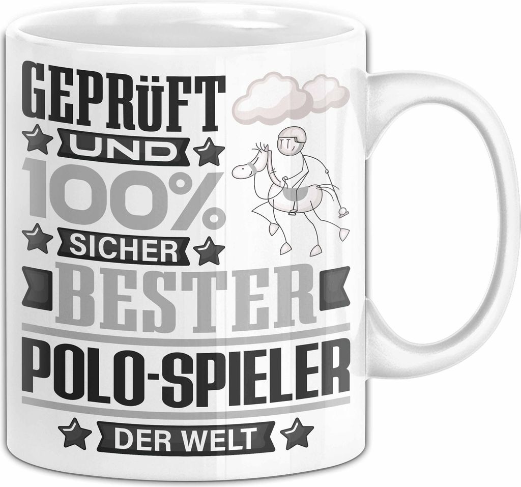 Polo-Spieler Geschenk Lustiger Spruch für Polo-Spieler Geschenkidee Bester Polo-Spieler Der Welt (Weiß)