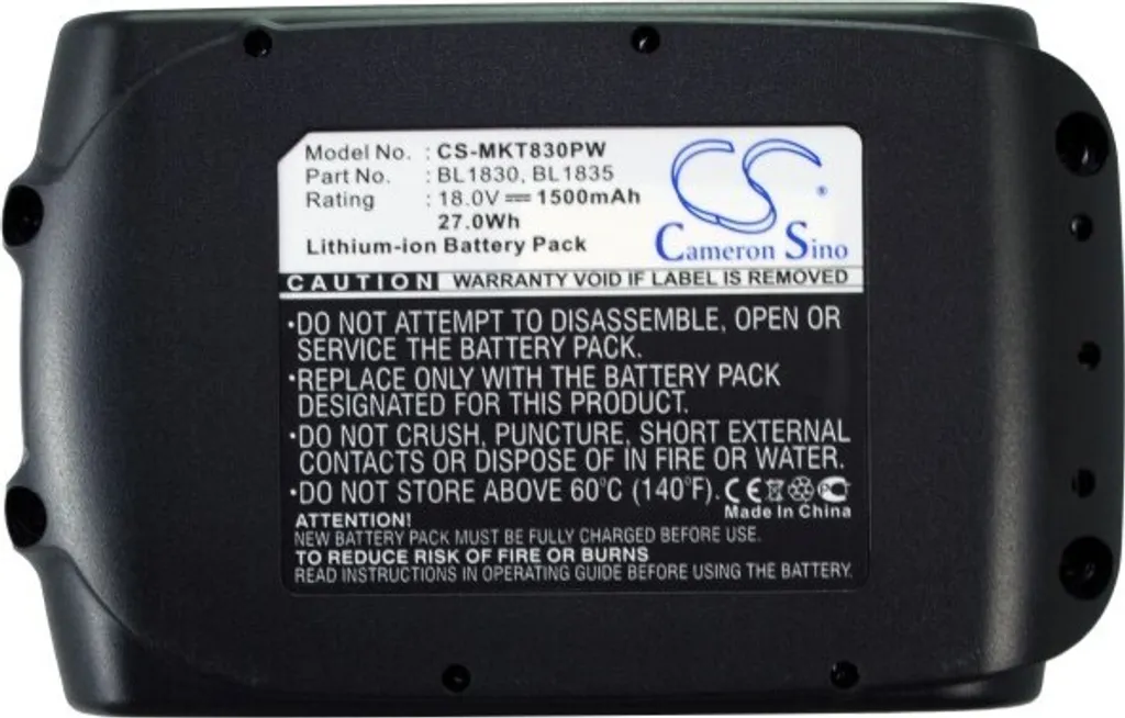 Batterie Techtek pour Makita BBO180 BCL140 BCL180Z Li-ion Haute Capacité