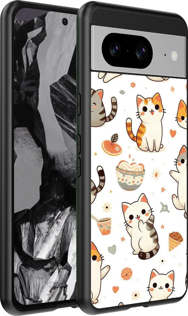 Cover Gatti Pixel 8A TPU Soft Touch - Custodia Design Smartphonics