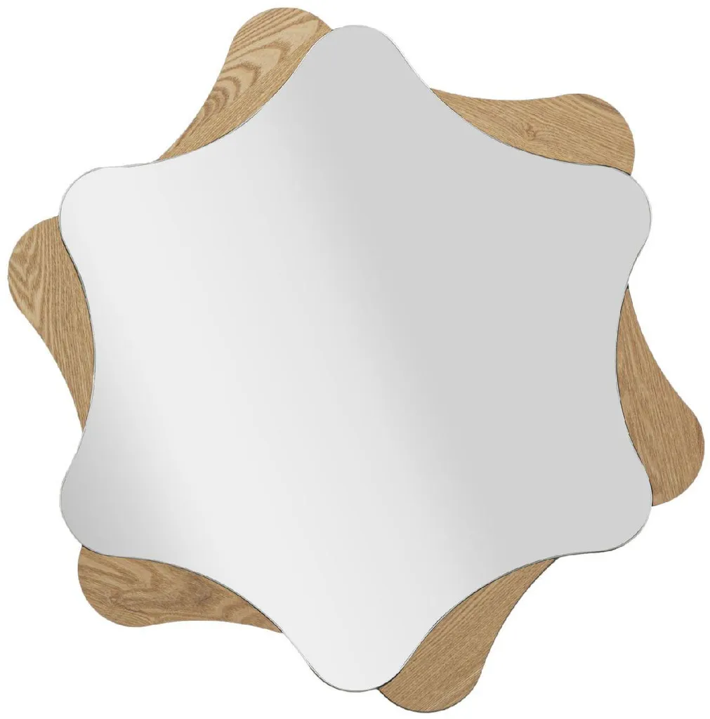 Miroir mural design Étoile 80cm Beige - Agrandir votre pièce avec style