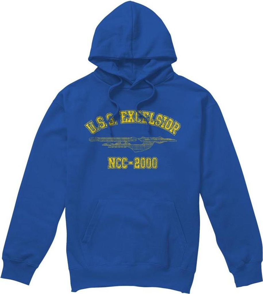 Star Trek - "Excelsior Athletic" Kapuzenpullover für Herren TV8171 (S) (Königsblau)