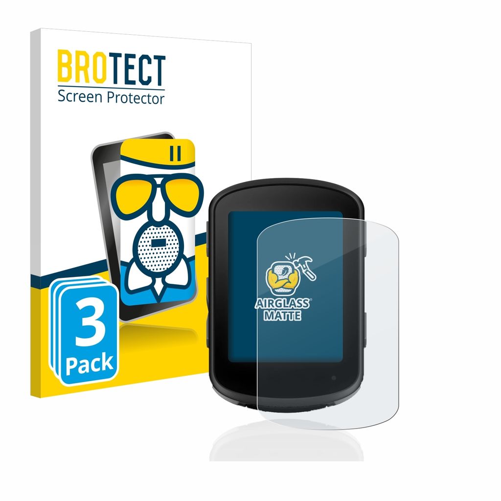 3x BROTECT Entspiegelungs Schutzglas für Garmin Edge 540 Schutzfolie Panzer Folie Glas Display Schutz matt