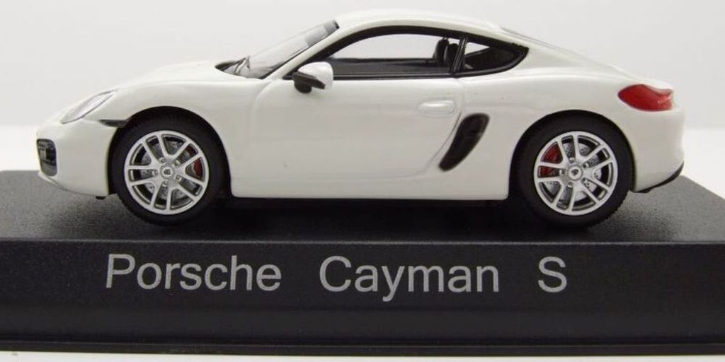 Norev 750037 Porsche Cayman S weiss 2013 Maßstab 1:43 Produktbild 4