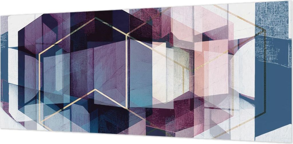 Wandtapete - Dekorative Tapete für Wohnzimmer- Tapetenfolie für Wanddekoration - 208x146 cm - Geometrische Würfel