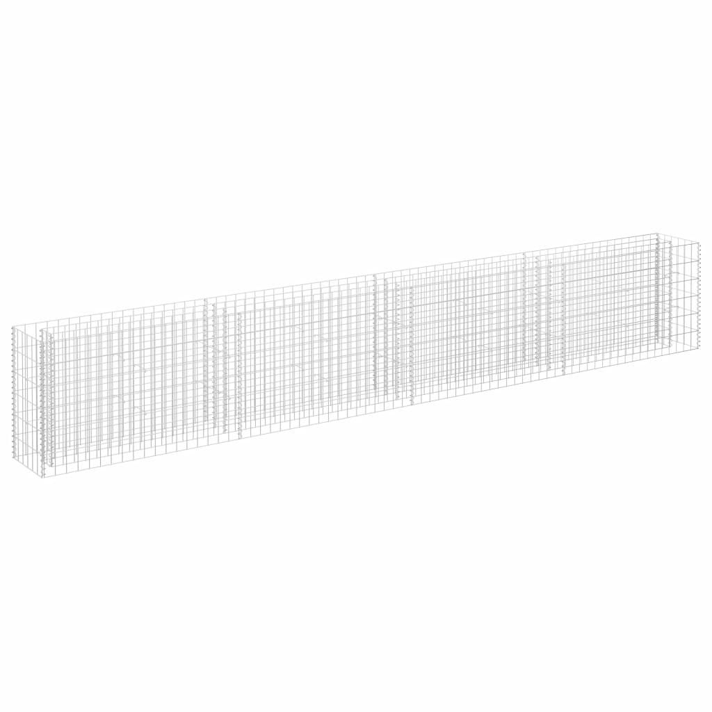 vidaXL Gabion haut-plateau Acier galvanisé 360×30×60 cm Image du produit 
