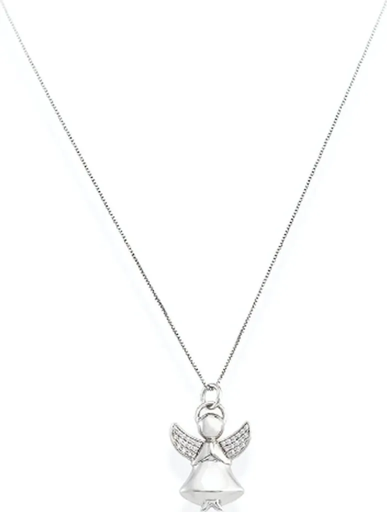 Collier Femme Amen A2BB en Argent 925 - Bijou Élégant avec Perles Noires