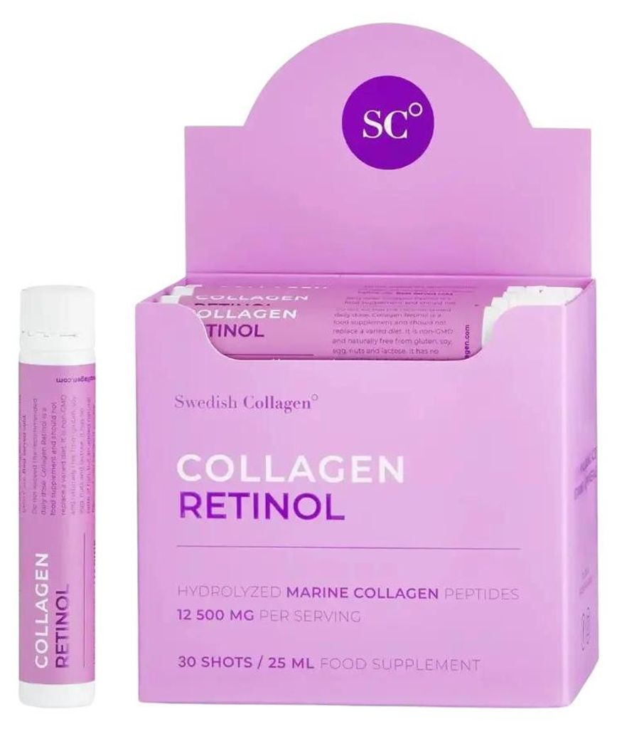 Swedish Collagen Retinol 12.500 mg Fischkollagen 30 x 25 ml Produktbild 