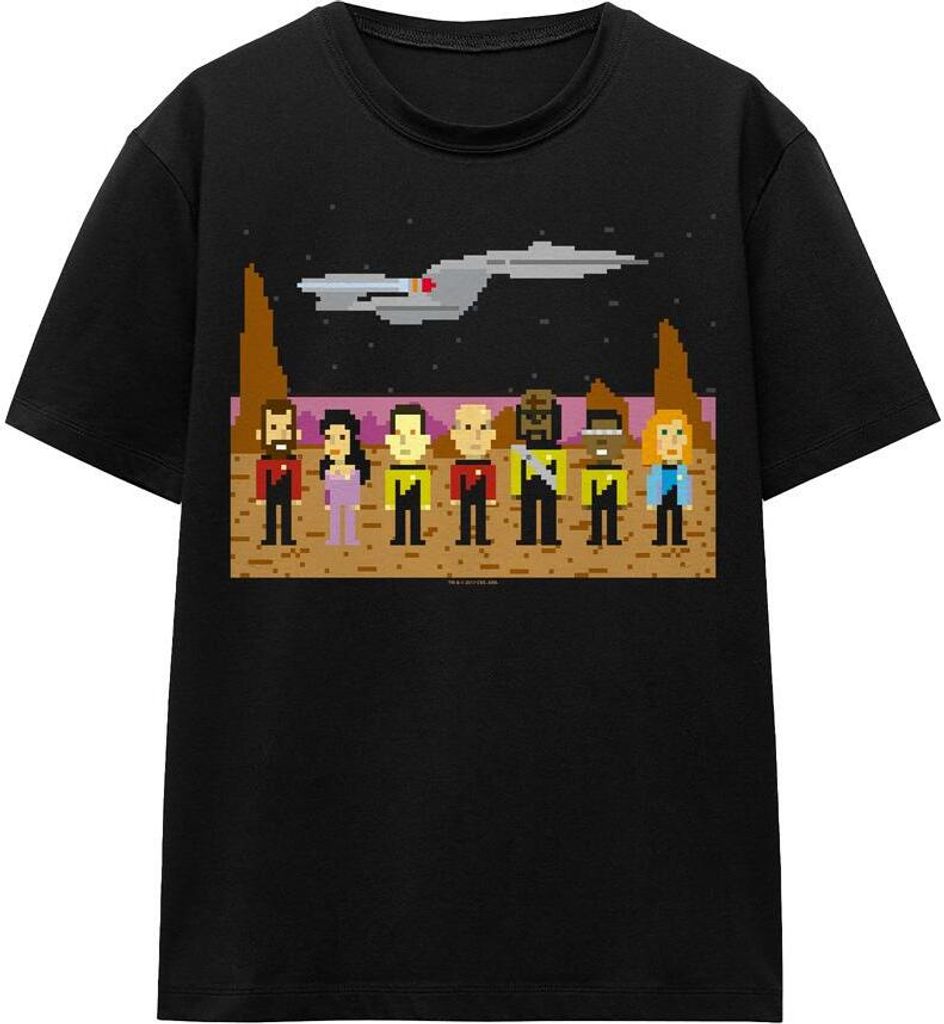 Star Trek - "The Next Generation Trexel" T-Shirt für Herren/Damen Uni TV16641 (XXL) (Schwarz)