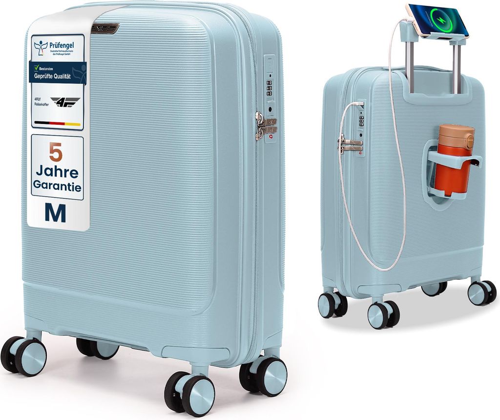 4FLY Hartschalen Handgepäck Koffer M 55×37×20 cm (35L) mit Produktbild 