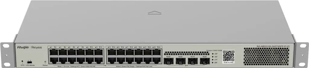 Switch Réseau pour Bureaux et Commerces 28 Ports PoE Gigabit Reyee