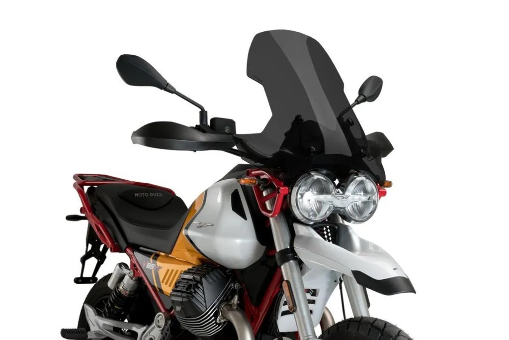 Écran Puig fumé foncé homologué ABE pour Moto Guzzi - Finition Premium