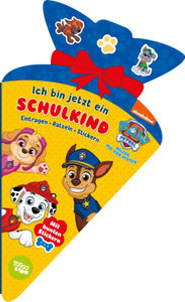 PAW Patrol Ich bin jetzt ein Schulkind! Eintragen, Rätseln, Immagine del prodotto 