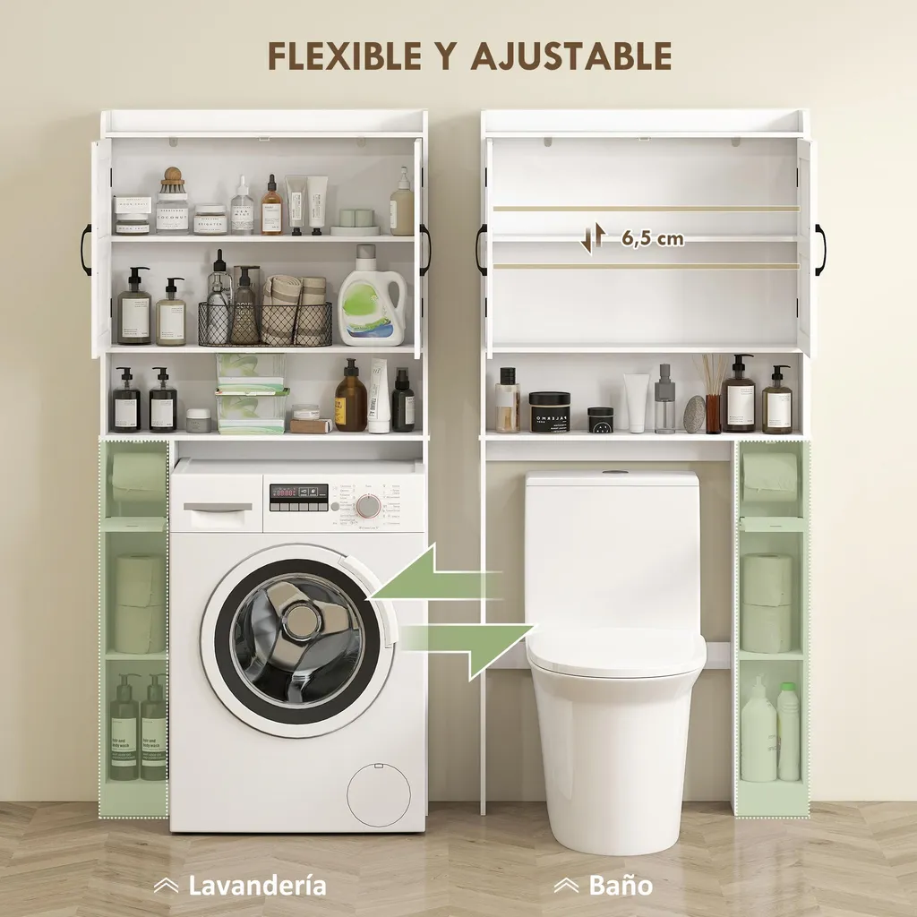 Étagère blanche moderne avec plateaux ajustables et structure robuste - 4