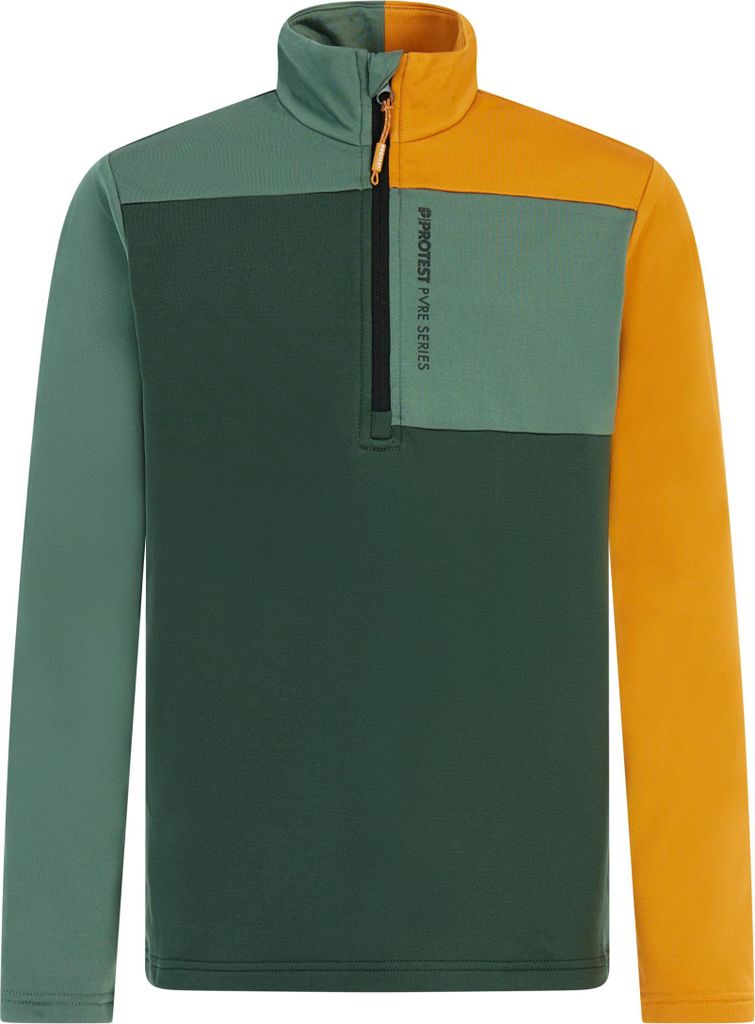 PROTEST PRTMarno JR 1/4 zip active top Kale green 152