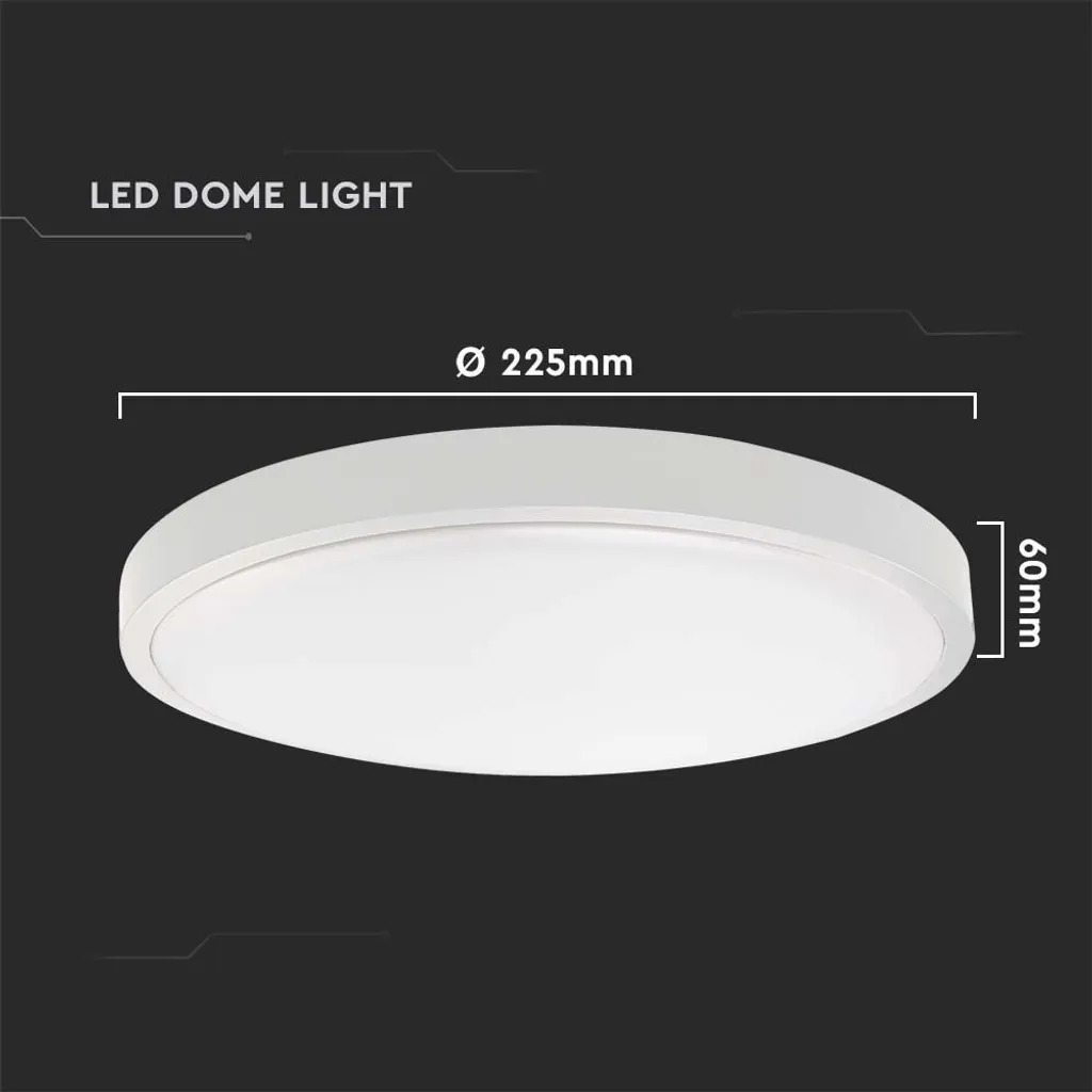 Plafoniera LED V-TAC 24W per Scale e Corridoi - Sicurezza Automatica - 4
