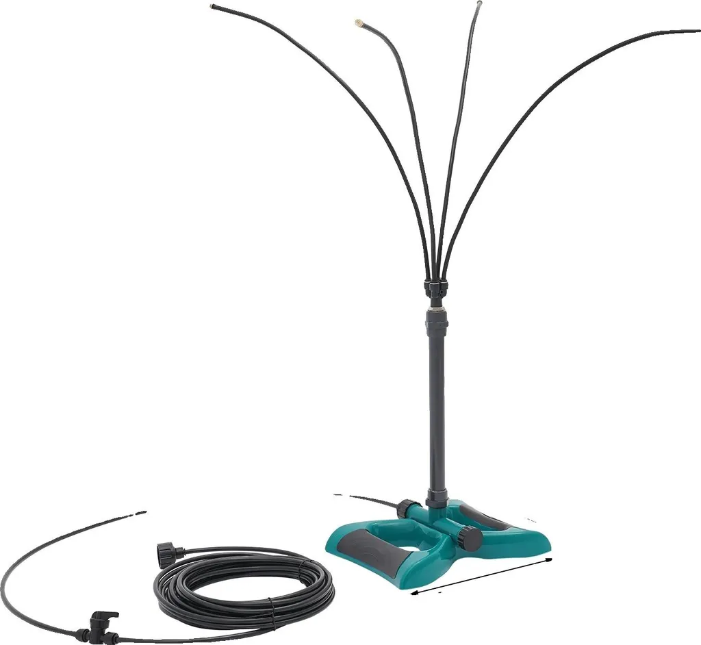Brumisateur de Terrasse Noir avec Kit de Raccordement Réglable Complet