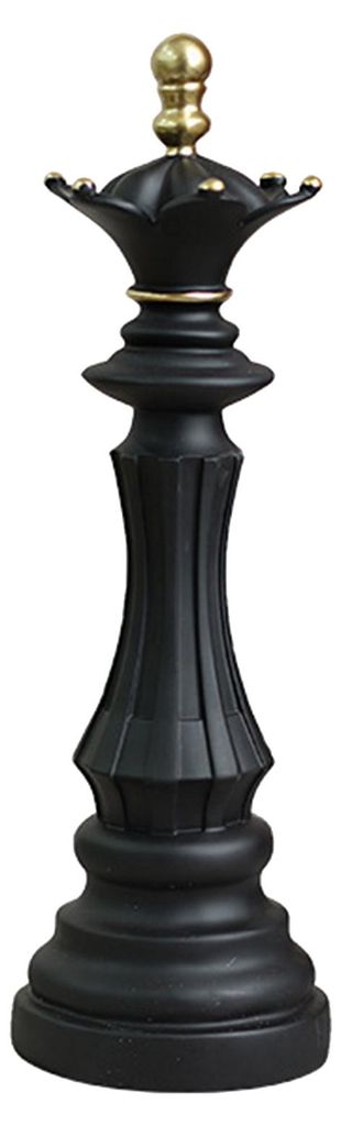 Schachfiguren-Statue, Sammlerstück, schwarz-weiße Pferdeskulptur, König, Dame, Springer, Schachfiguren-Figur für Zuhause, Büro, Schreibtisch, ...