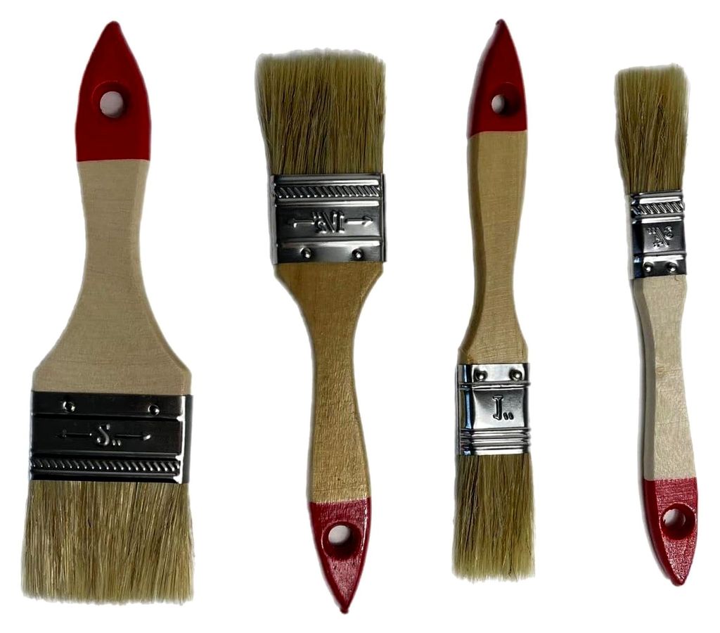 Lackierpinsel Maler Pinsel 48x Flachpinsel 20/25/38/50 mm je 12 Stück