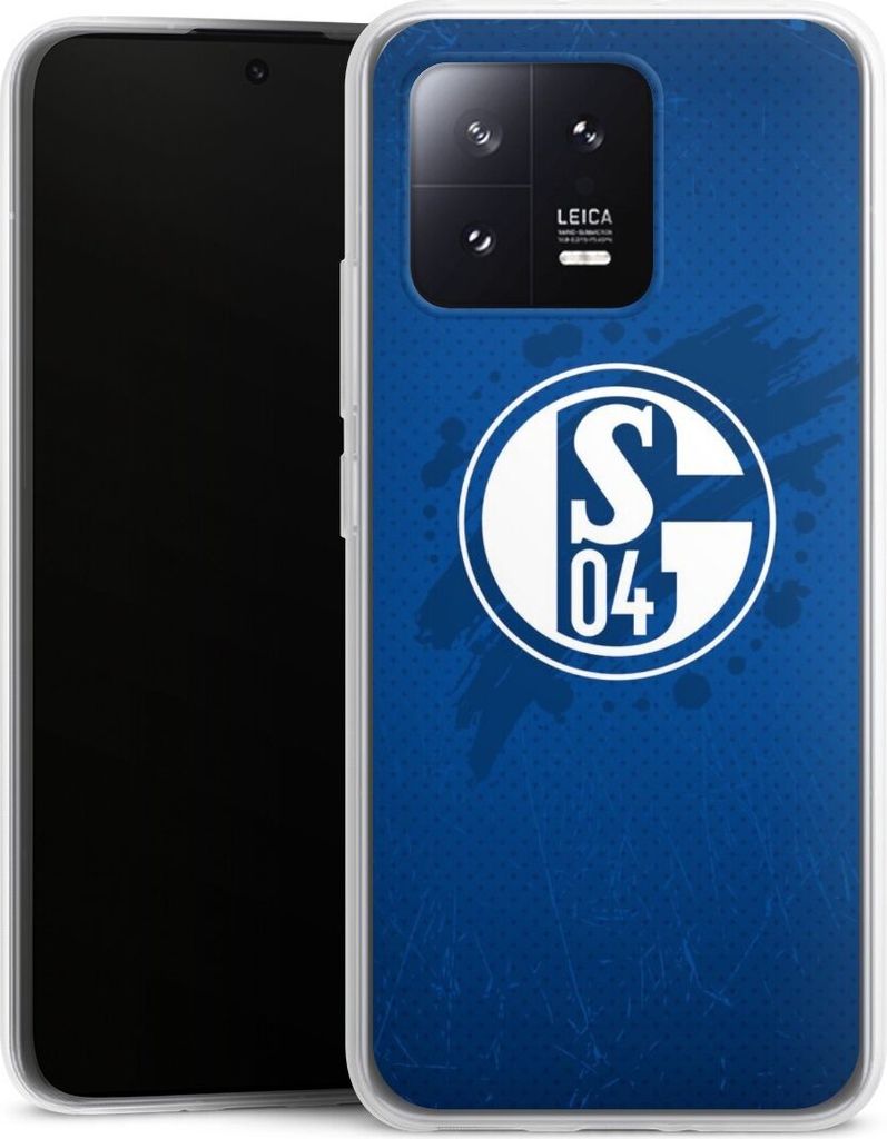 DeinDesign Slim Hülle für Xiaomi 13 Silikon Case Ultra Dünn Handyhülle Bundesliga FC Schalke 04 Offizielles Lizenzprodukt