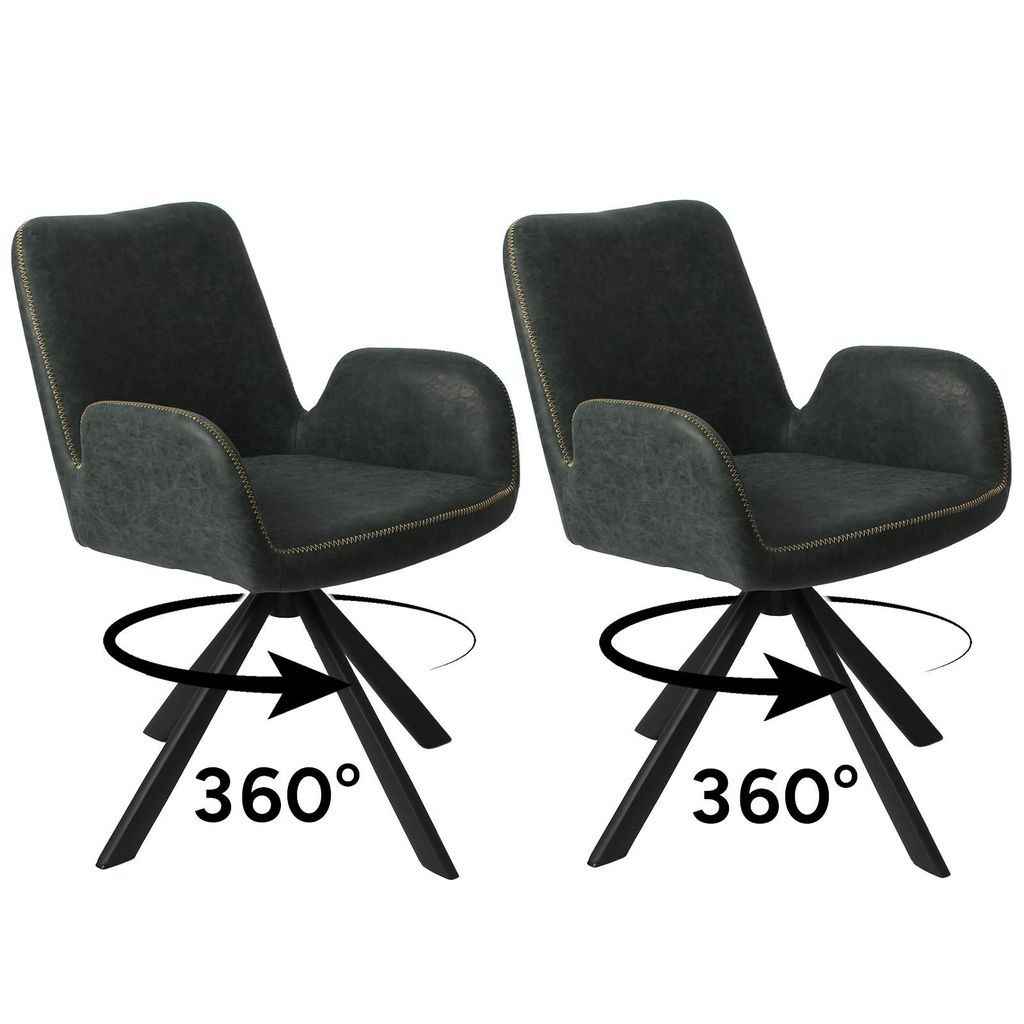 HOMAVO Chaises de salle à manger (lot de 2) | Chaise de Image du produit 