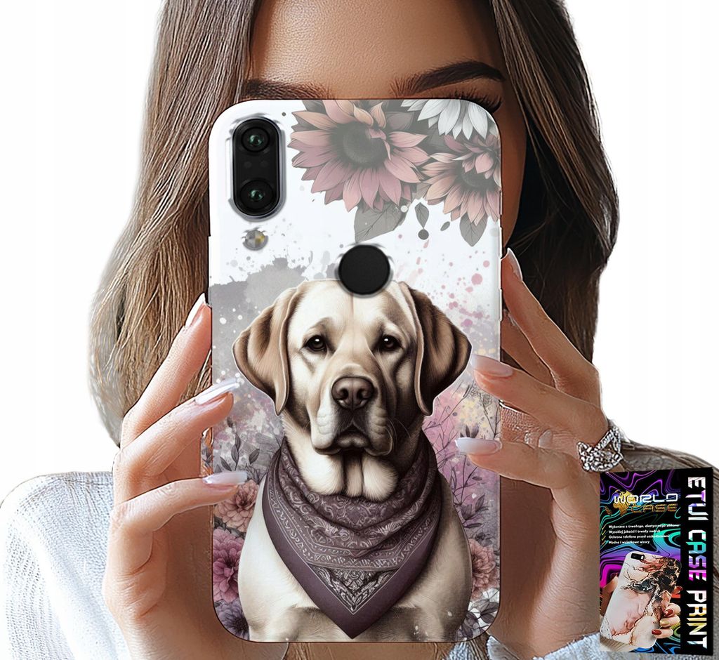 Fall Für Xiaomi Note 7 - Hund Husky Hund Muster + Glas