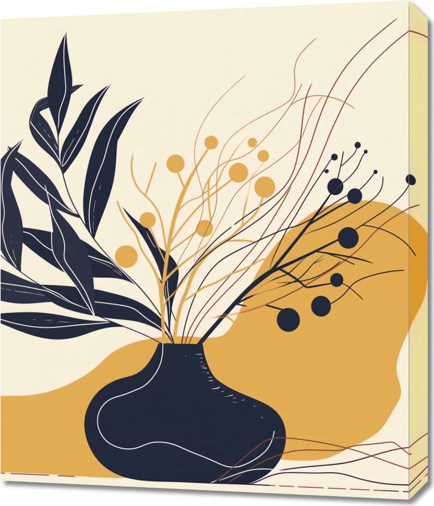 Bild 60x70cm Ruhe der Dunklen Blätter