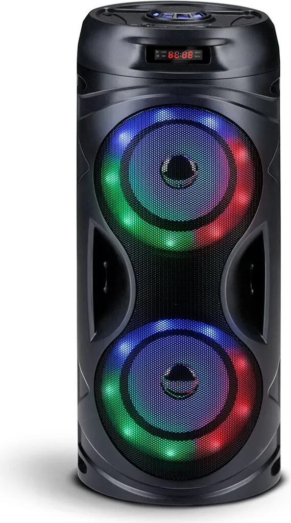 Haut-parleur Bluetooth pour soirée avec effets RGB et lecteur USB intégré