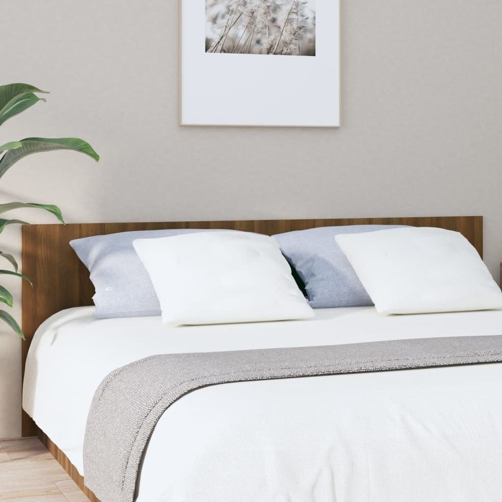 Cloris Designermöbel Kopfteil Braun Eichen-Optik 200x1,5x80 cm Holzwerkstoff 2024 Neu