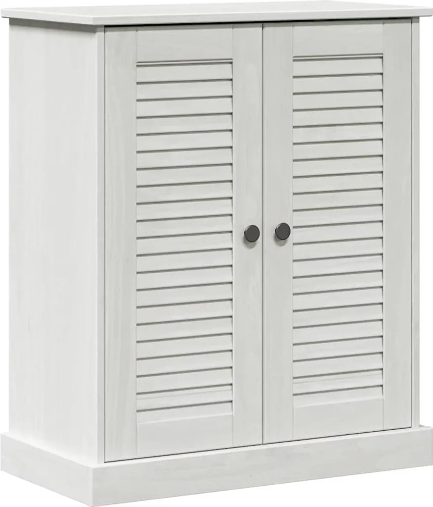 Arredo Bagno Retro vidaXL VIGO - Legno Massello Bianco 68x34x80