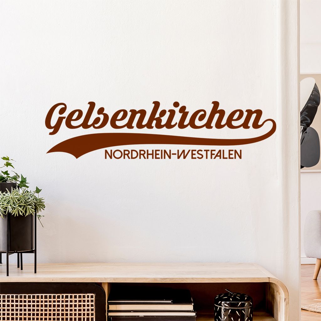 Gelsenkirchen Nordrhein-Westfalen Wandtattoo Wandaufkleber Wall Sticker - Dekoration, Küche, Wohnzimmer, Schlafzimmer, Badezimmer