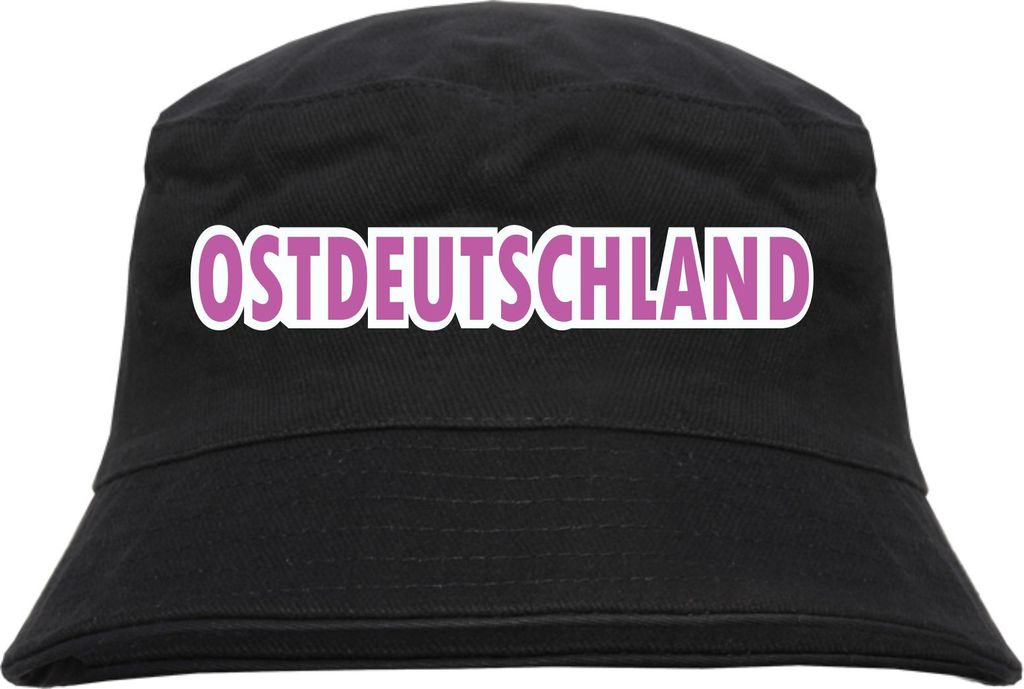 Ostdeutschland Blockschrift Farbig Fischerhut - bedruckt - Produktbild 