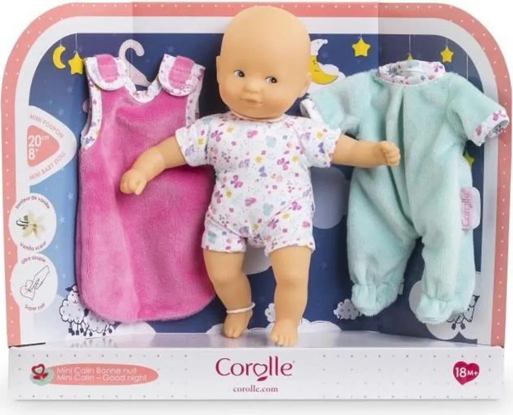 Corolle Mini Calin Bonne Nuit Papillons | Eleganza Francese per Bimbi - 2