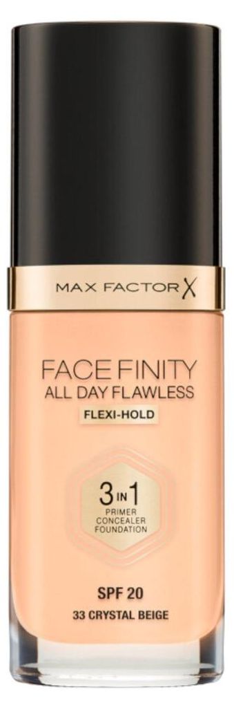 MAX FACTOR Fond de teint Flawless 3in1, 33 Chrystal Beige, Image du produit 
