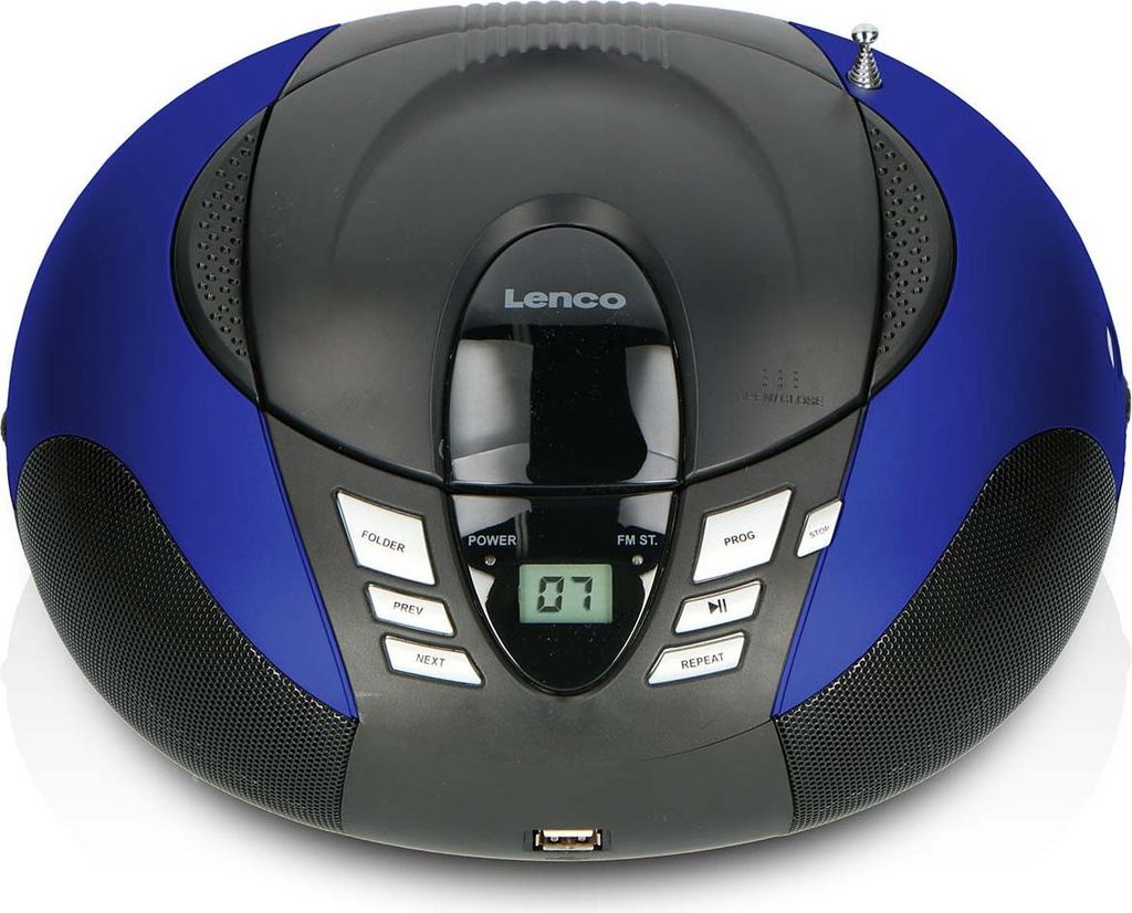 Lenco SCD-37 USB Blue - Tragbares FM-Radio mit Produktbild 