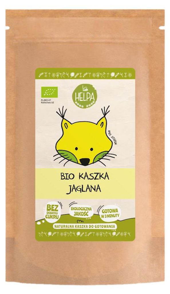 KASZKA JAGLANA BEZ DODATKU CUKRÓW BIO 200 g - HELPA
