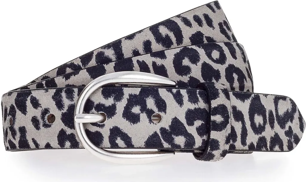 Vanzetti Pelle cintura Leather Belt W95 Grey - Black nero