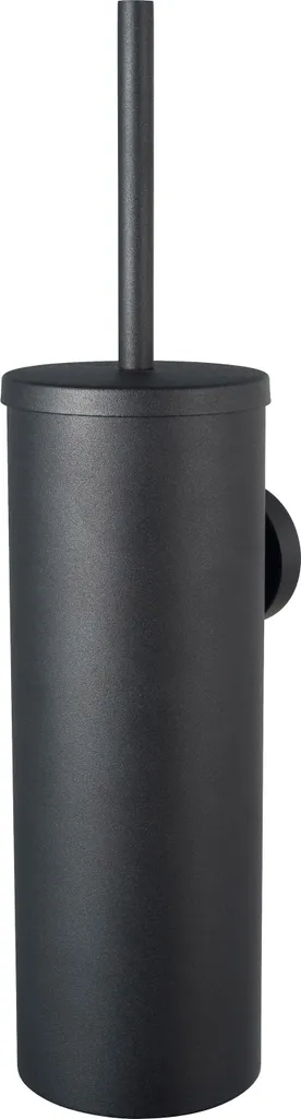 Kit complet balai de toilette et support noir mat pour sanitaires