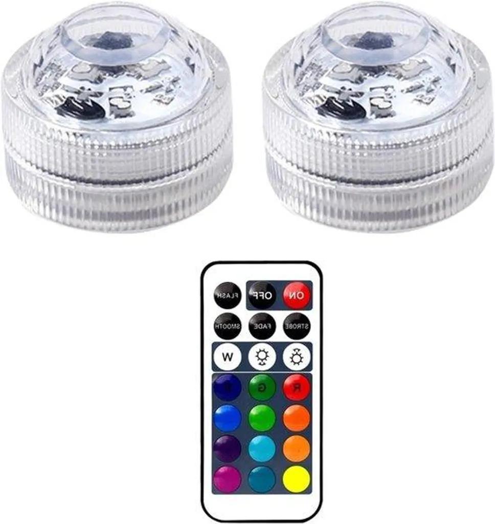 Éclairage LED RGB submersible pour petit aquarium avec télécommande incluse