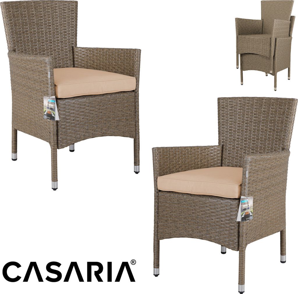 CASARIA® Polyrattan Ecklounge Set WPC Esstisch Ecksofa 2 Produktbild 2