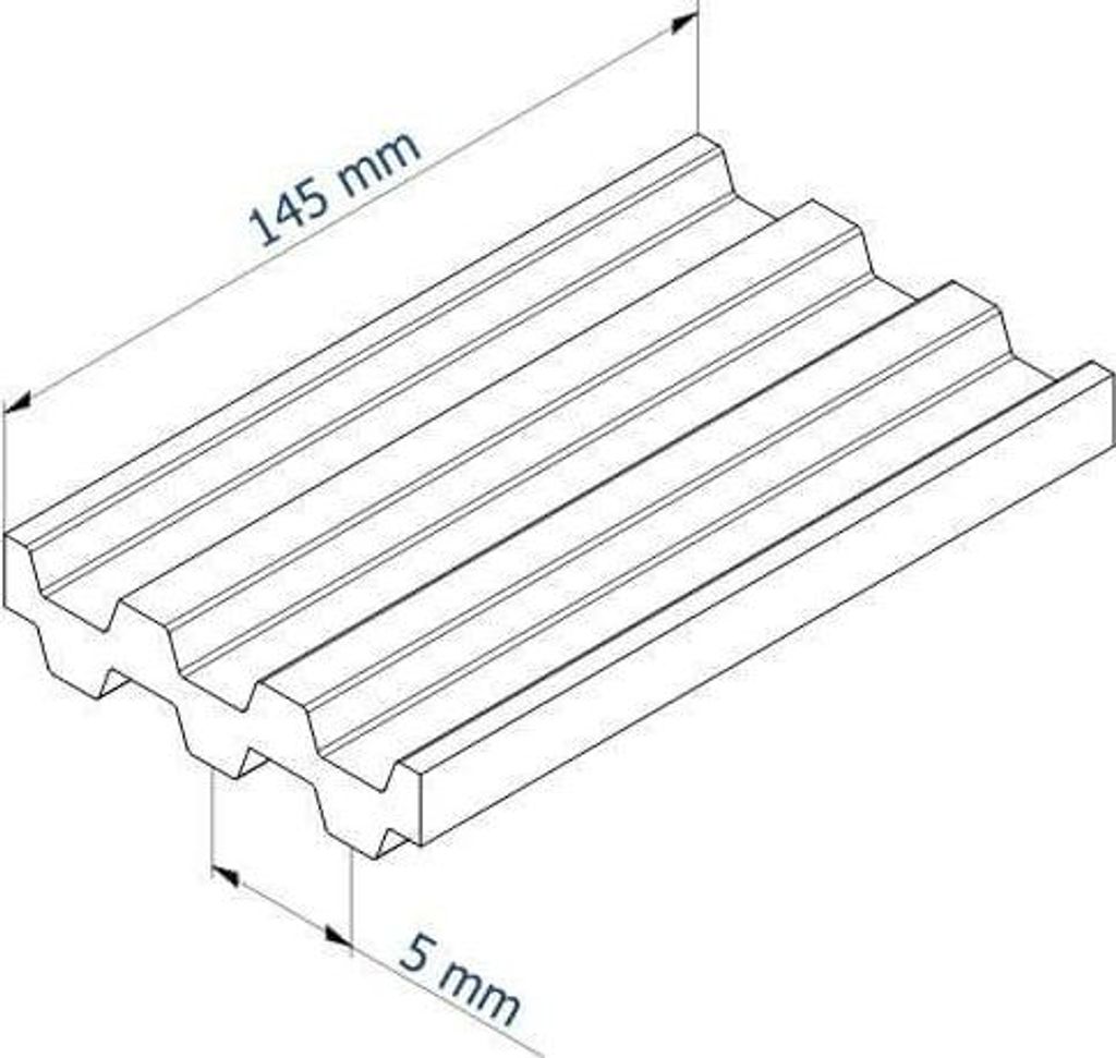 PU Zahnriemen 500-DT5-145 doppelt verzahnt