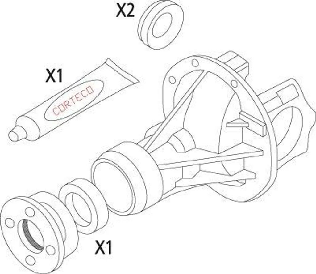 Joint spi de différentiel pour Alfa 155 - Jeu complet CORTECO 19536212