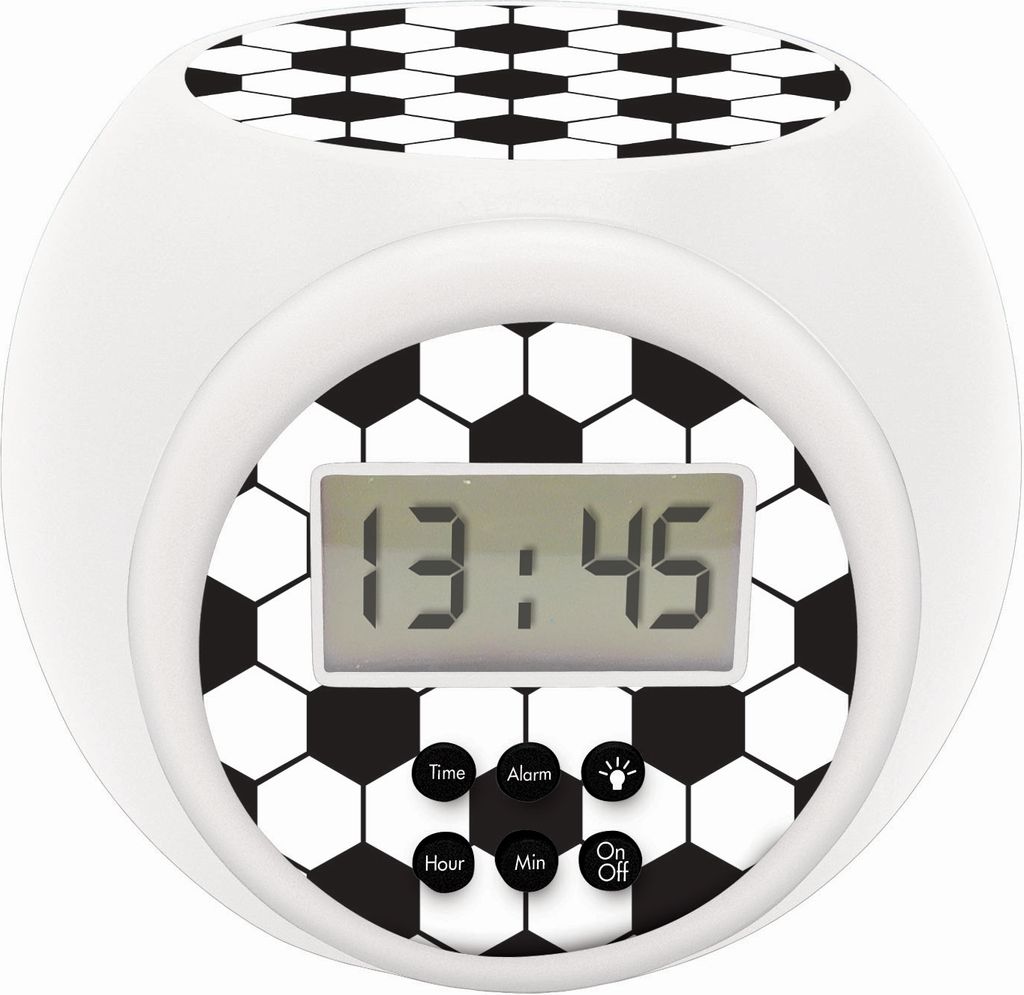 Sveglia con proiettore Edizione calcio con timer Immagine del prodotto 