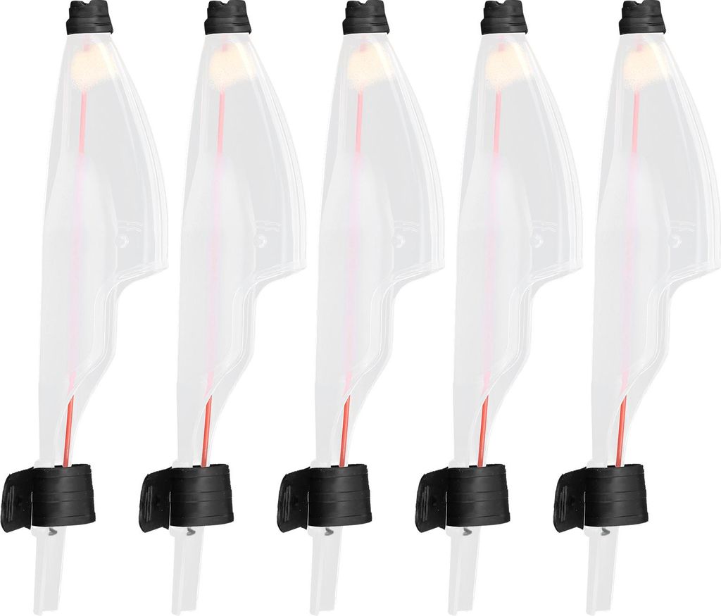 5pcs Kunststoff Teleskopen Fischereistabschnitzer Kappe Abdeckungsmolpol -Top Protektor für Sea Accessoriestype 2#