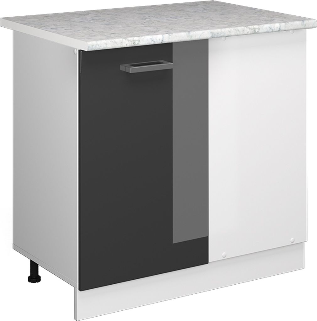 Eckschrank für Hausrat Vicco R-Line Anthrazit Hochglanz 86 Produktbild 