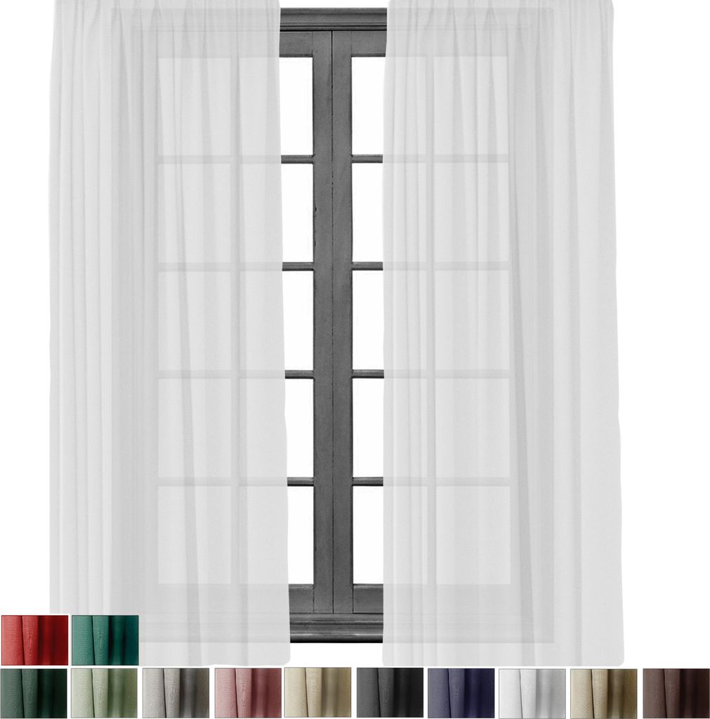 2 Stück Gardine mit Kräuselband Blickdicht Leinen Look 140x245cm Vorhänge Gardinen Vorhang Universalband für Schiene Weiß 2er Pack